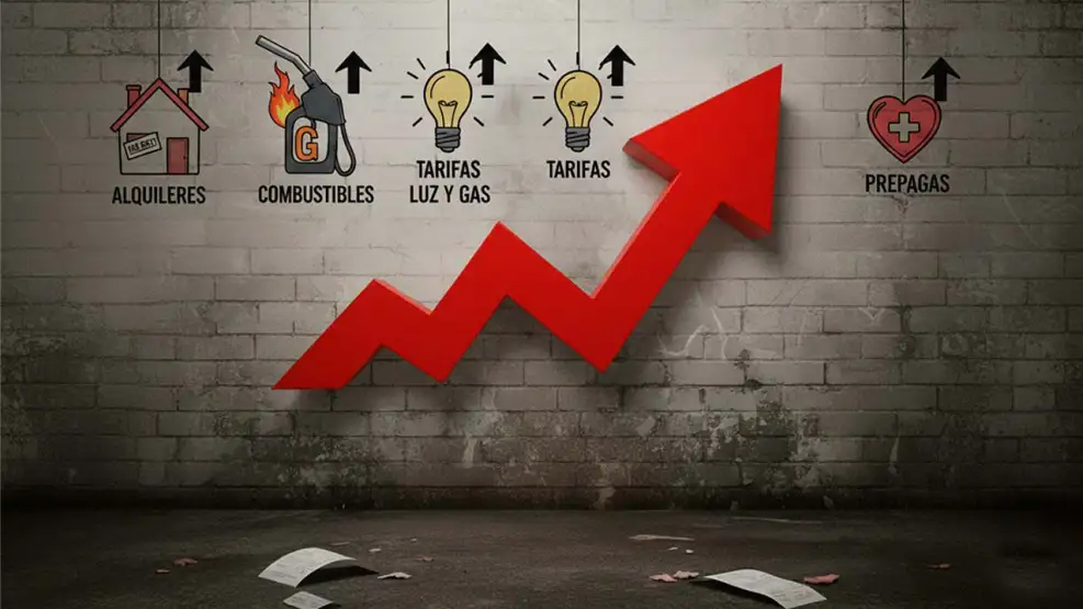 Enero 2026 asoma con 7 aumentos confirmados y más presión sobre la inflación