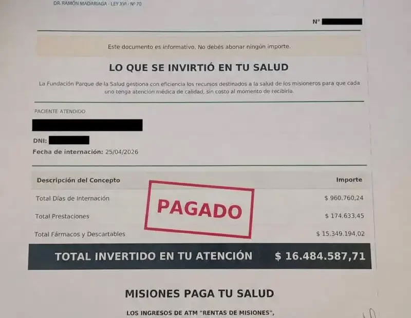 “Tu operación costó $16 millones”: le informan a cada paciente el costo de su atención